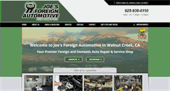 Desktop Screenshot of joesforeignautomotive.com